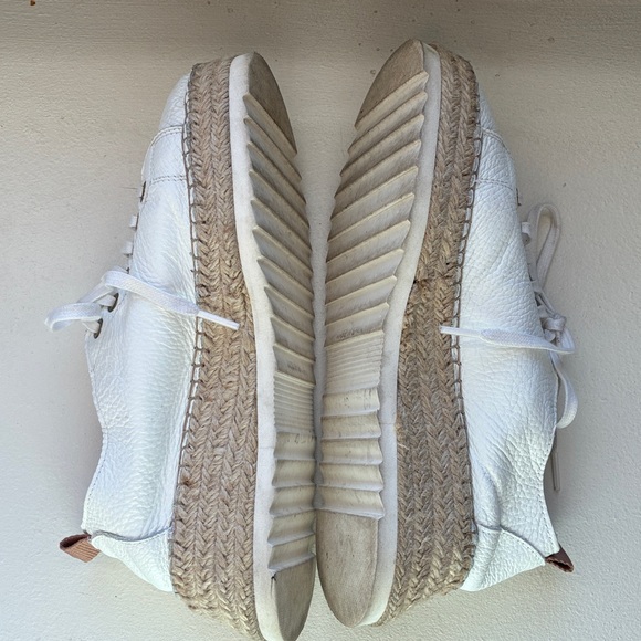 Carvela Chase White Espadrille Platform Trainers - Picture 8 of 9